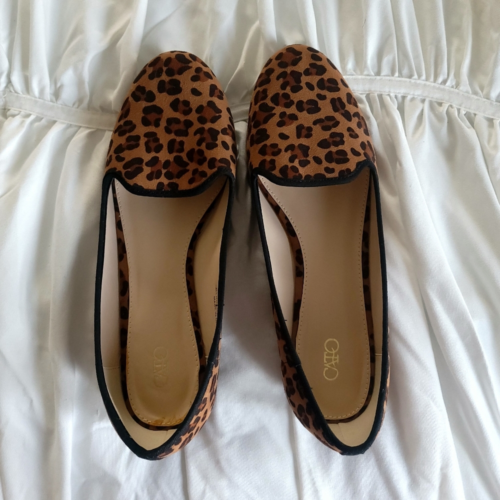 Cato Size 9 Leoapard Loafers